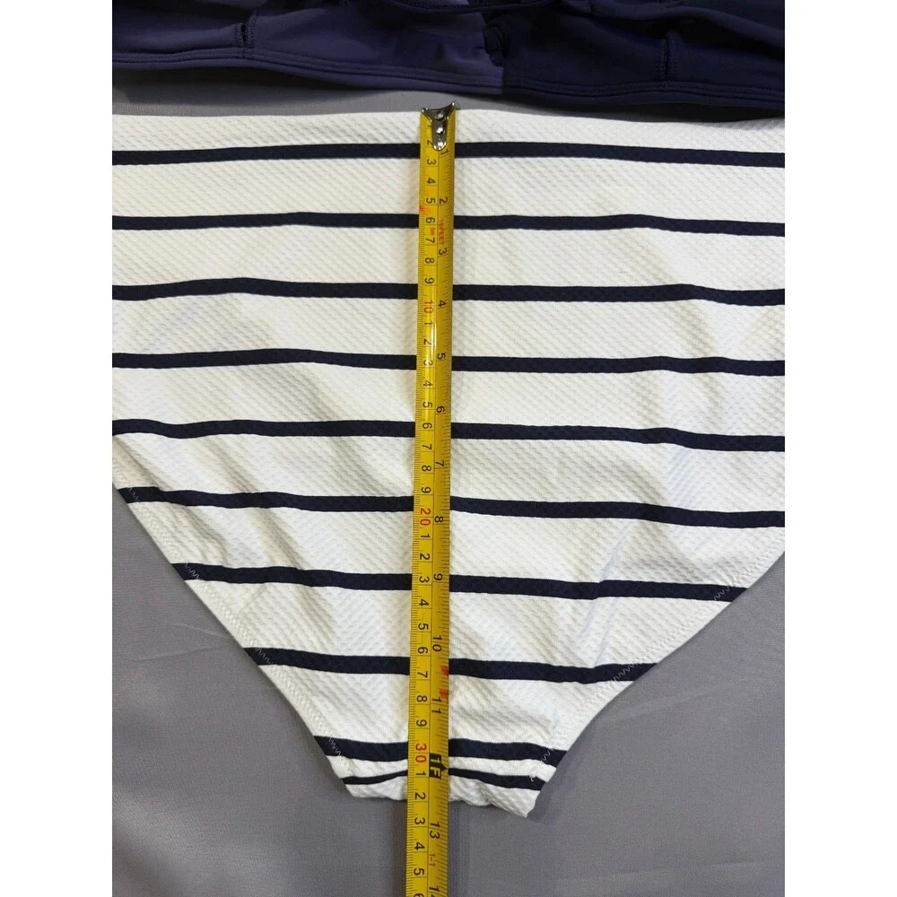 Womens Calia Swimsuit Bikini Size XXL Navy And White 2 Piece Swim Wear